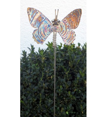 Gartenstecker Schmetterling aus Edelstahl am Stab ca.75cm